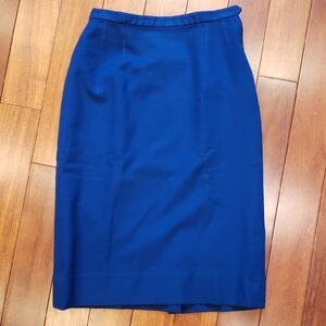 Vintage Wool Jantzen brand blue pencil skirt. XXS
